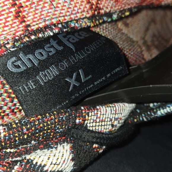 Spirit Halloween Ghost Face Jacquard Hoodie Size XL Scream Tapestry RARE Viral - Picture 7 of 7